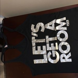 Pink racer back tank